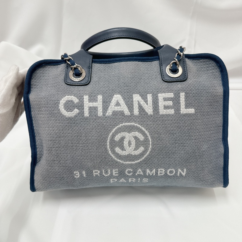 莉亞精品♡ chanel 沙灘包 二手美包-3