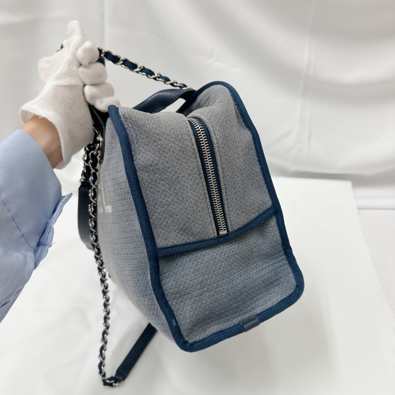 莉亞精品♡ chanel 沙灘包 二手美包-6