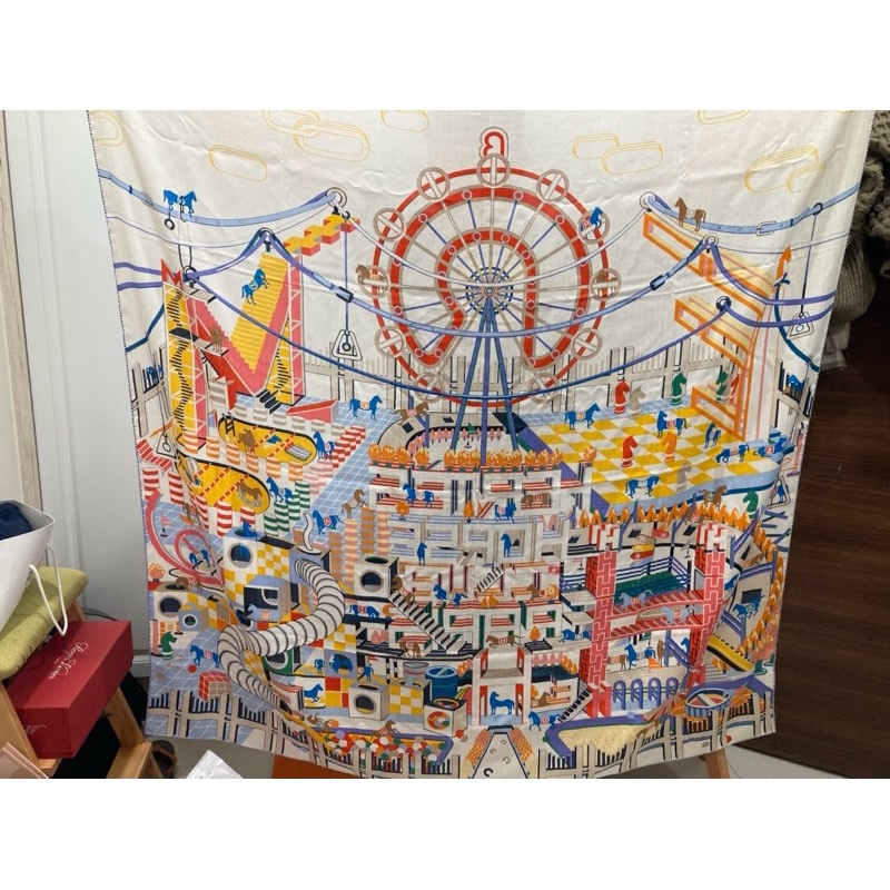 愛馬仕hermes 140140喀什米爾與真絲混紡方巾 披肩 全新商品🇹🇼-6