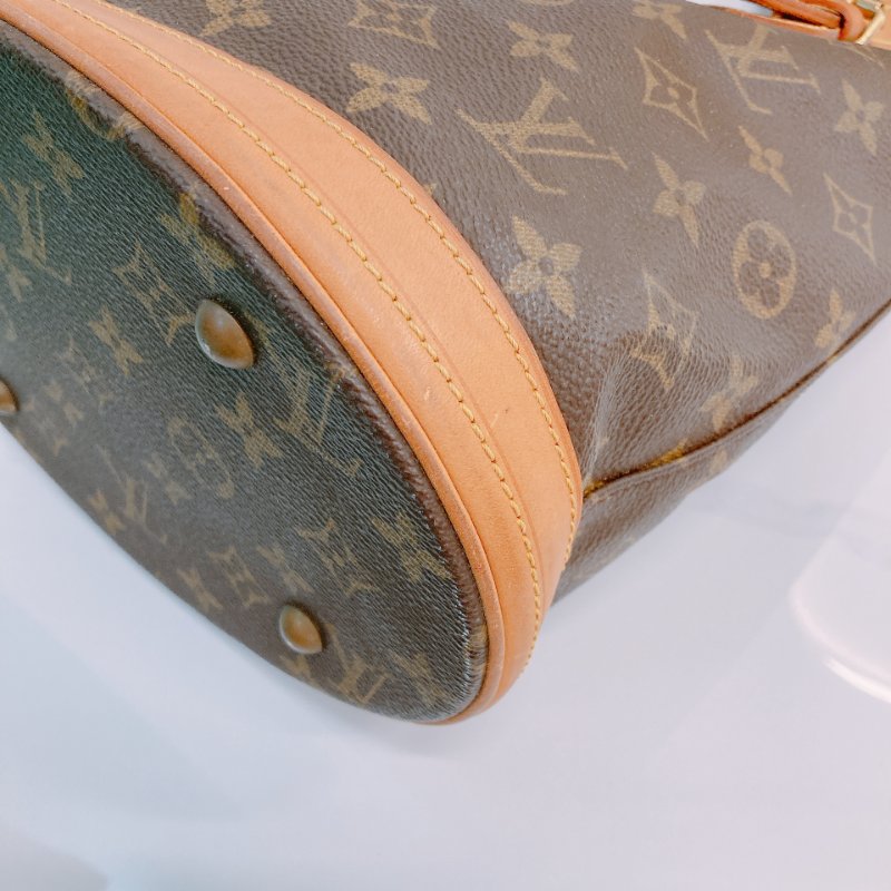MS0307 路易威登 中古 水桶 老花 帆布Louis Vuitton M42238 Petit Bucket Monogram Canvas x GHW-6