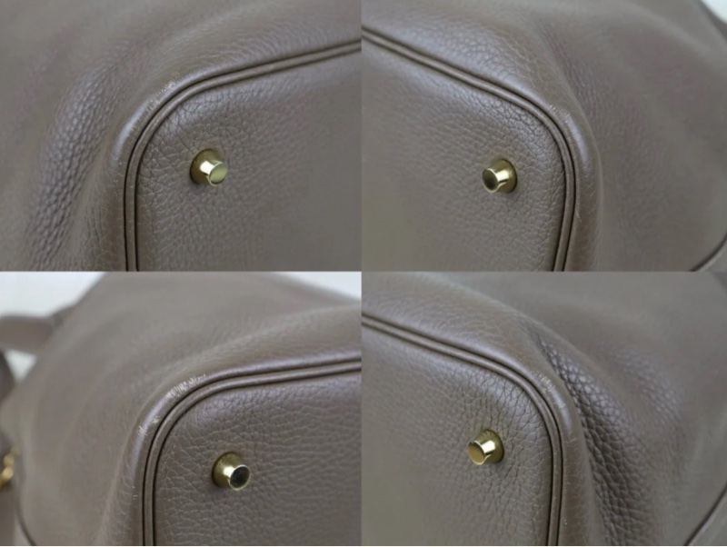 「JL精品代購」9新 Hermes 菜籃子大象灰22-3