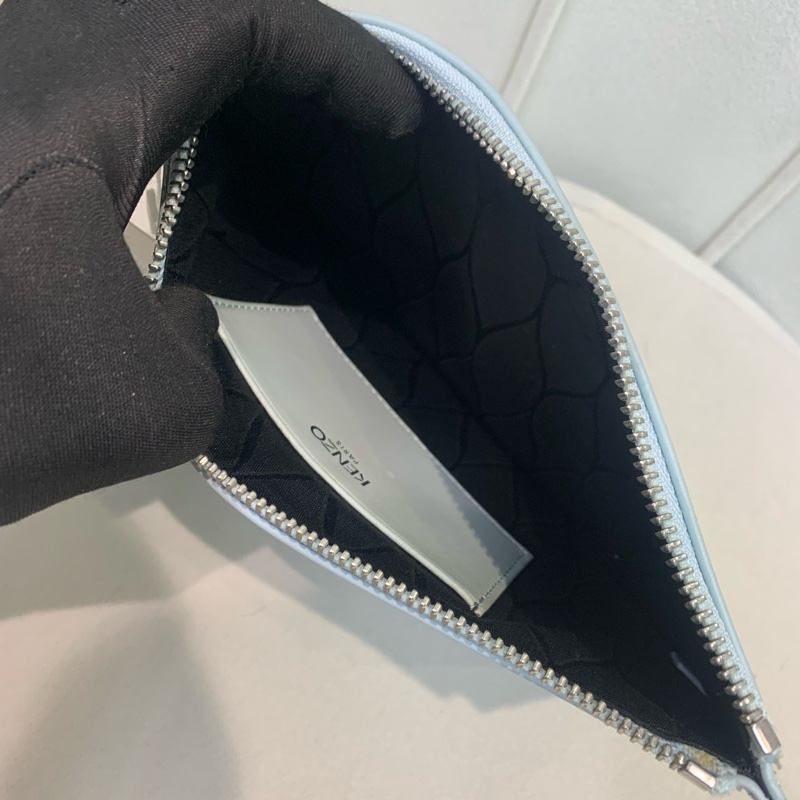 Kenzo 凱卓 粉藍色 眼睛手包XB463-16