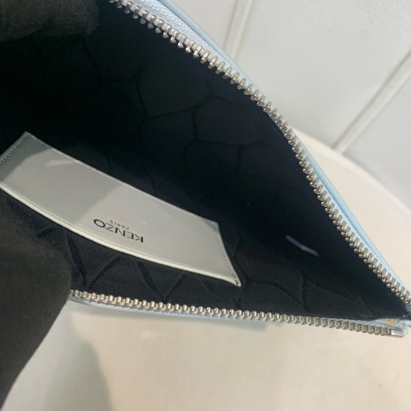 Kenzo 凱卓 粉藍色 眼睛手包XB463-17