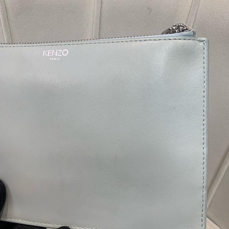 Kenzo 凱卓 粉藍色 眼睛手包XB463-27