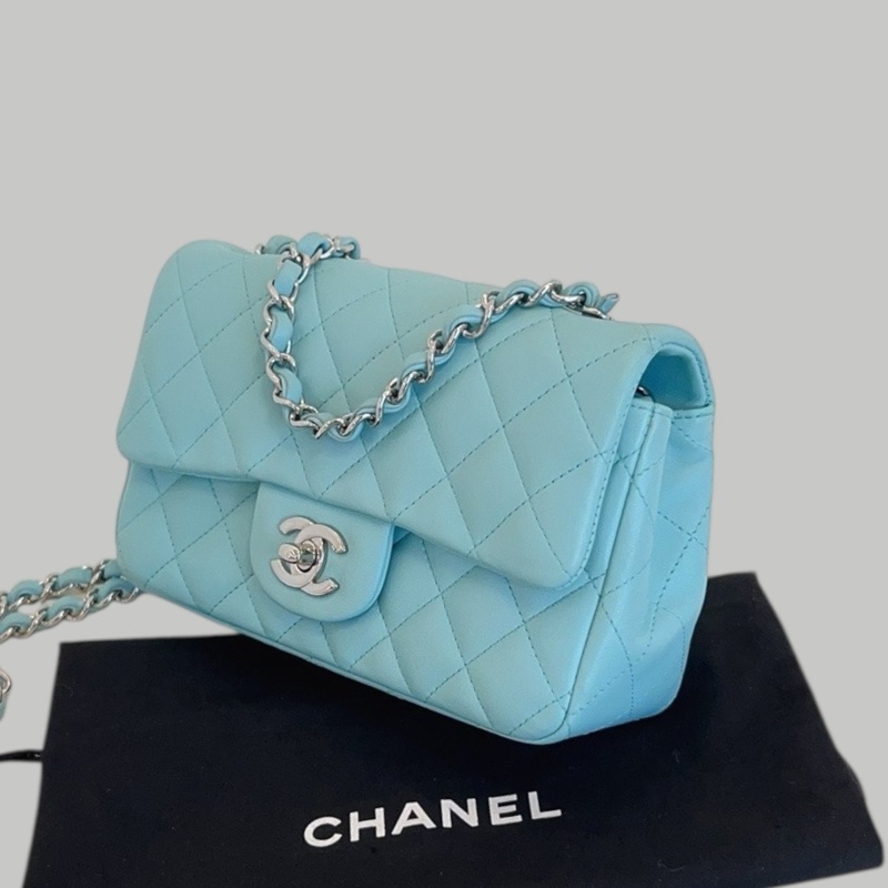 Chanel Lambskin 20cm 銀扣-2