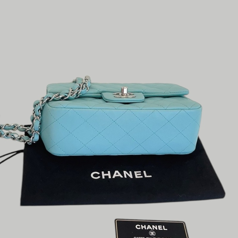 Chanel Lambskin 20cm 銀扣-3