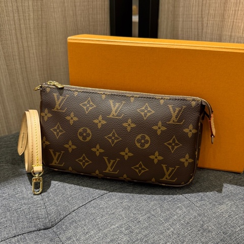 全新晶片款 LV M40712 老花原花大麻將包 腋下包 手提肩背包