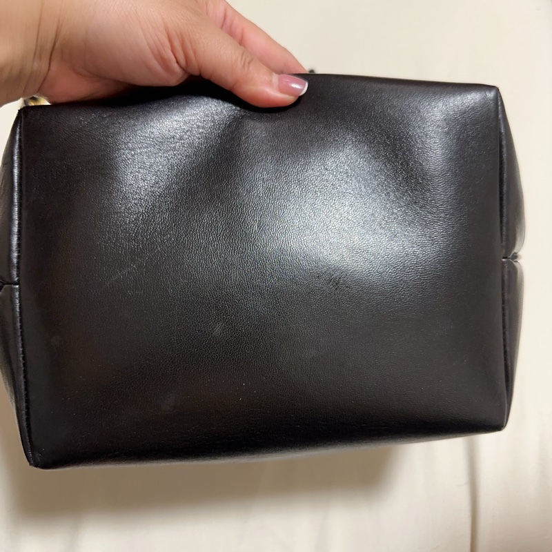 香奈兒 CHANEL vintage 雙C Logo 金球真皮鏈條水桶包 斜背包 子母包-7