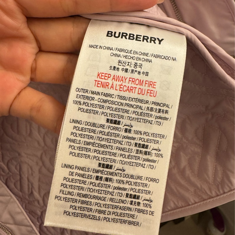 Burberry 外套 16Y 粉色-8