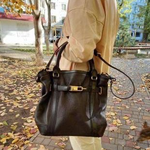 BURBERRY 咖啡 牛皮 鎖頭 手提包 肩背包 斜背包 側背包 公事包 文件包-3