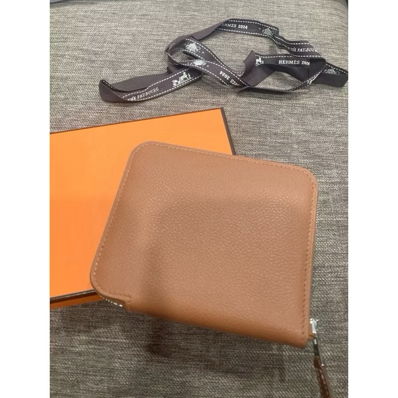 愛馬仕hermes 絲巾短夾 2024年6🈷️票 🇹🇼專櫃 gold金剛色❤️-8