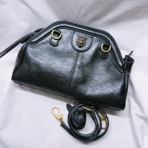二手Gucci虎頭手拿相機包Shoulder bag Gucci包 Gucci虎頭包 GG Gucci貝殼包