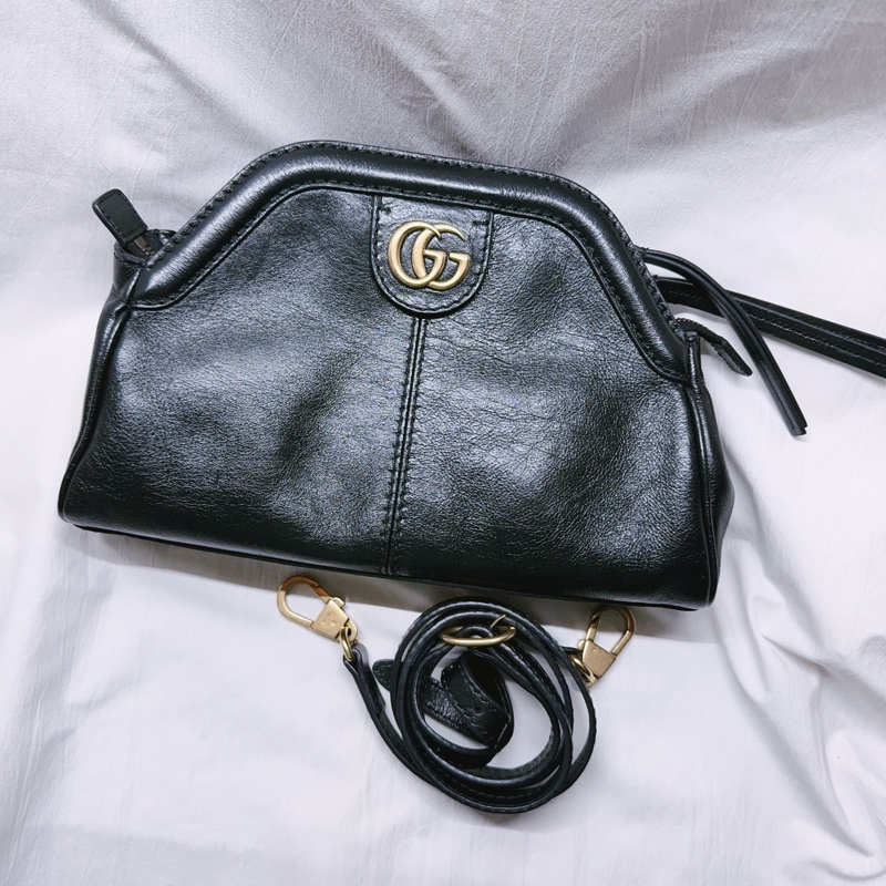 二手Gucci虎頭手拿相機包Shoulder bag Gucci包 Gucci虎頭包 GG Gucci貝殼包-6