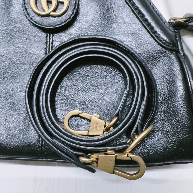 二手Gucci虎頭手拿相機包Shoulder bag Gucci包 Gucci虎頭包 GG Gucci貝殼包-21