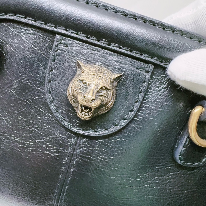 二手Gucci虎頭手拿相機包Shoulder bag Gucci包 Gucci虎頭包 GG Gucci貝殼包-23