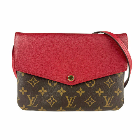 Louis Vuitton Monogram Twice 帆布肩背包，女士，M50184 z6534