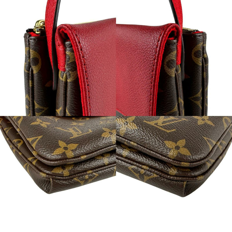 Louis Vuitton Monogram Twice 帆布肩背包,女士,M50184 z6534-3