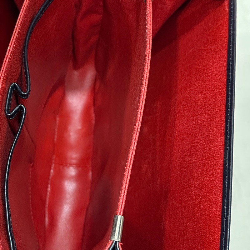 Celine Classic box 馬車扣 Vintage 深藍 豆腐包 斜背包 肩背包 側背包 手提包-50