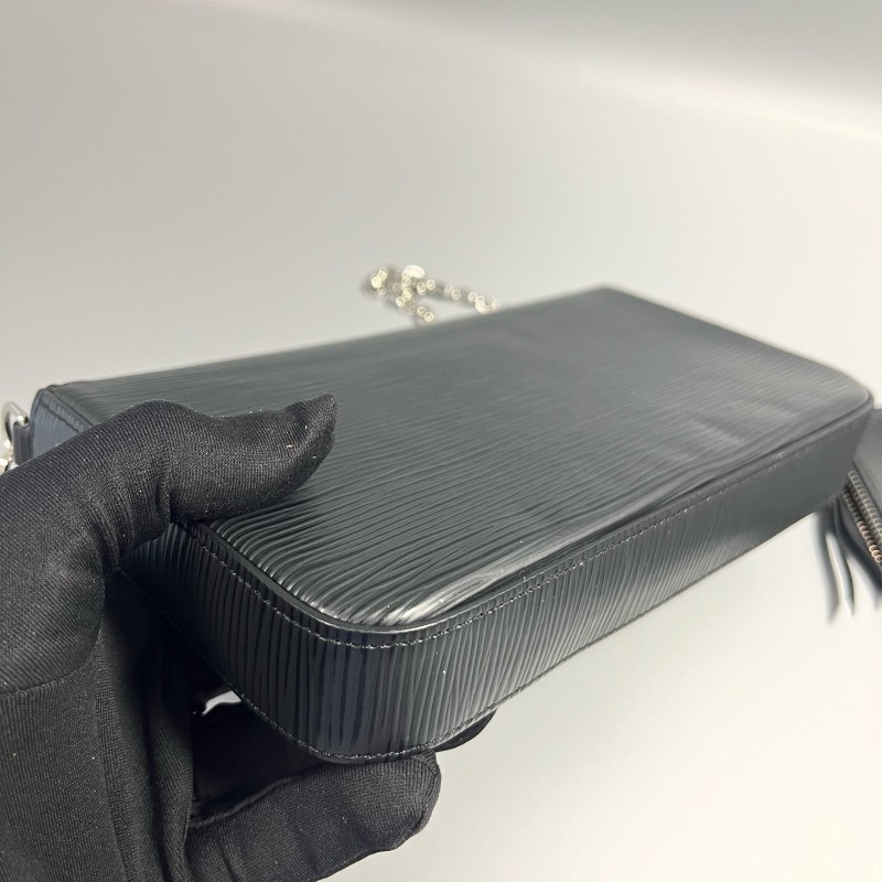 LV 路易威登 黑色水波紋三合一 肩背包 斜背包 2019-10