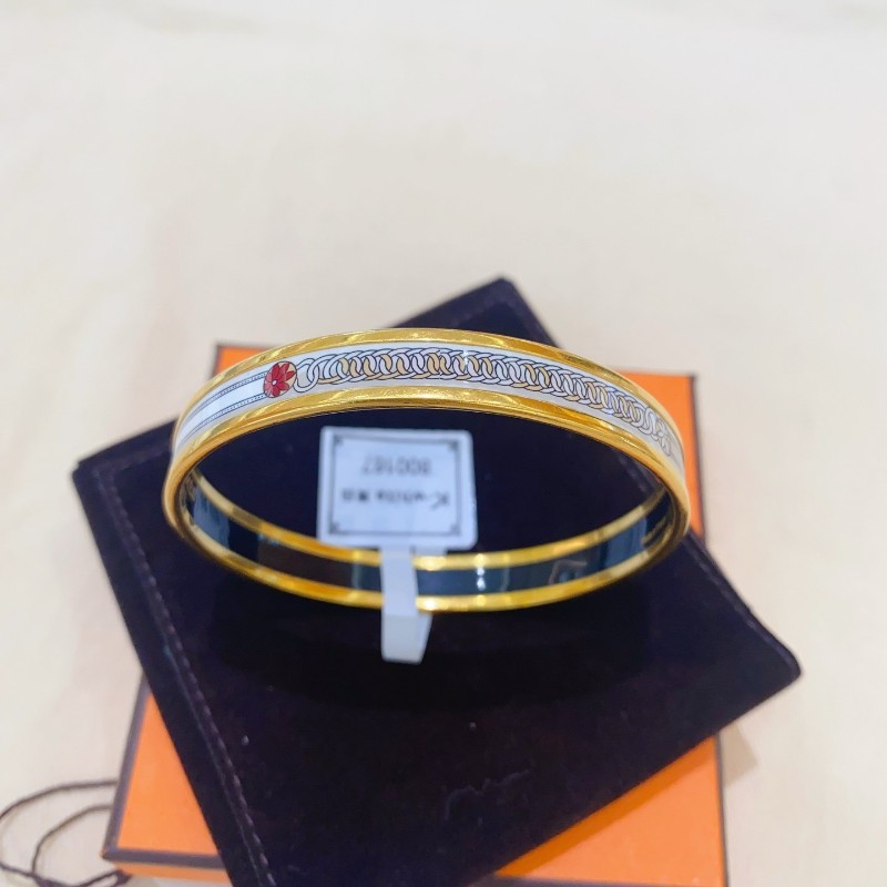 愛馬仕/Hermes 琺瑯手鐲 62圈口-3