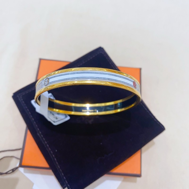 愛馬仕/Hermes 琺瑯手鐲 62圈口-4