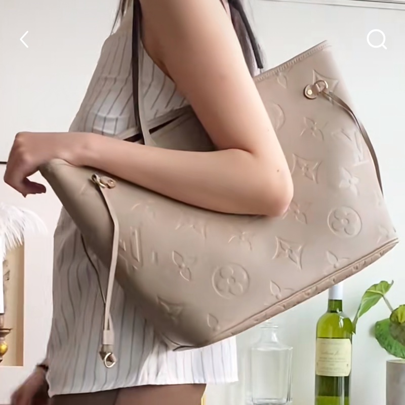 極新🌟23年芯片款❤️ lv #neverfull #大象灰 #奶茶色 #中號-2