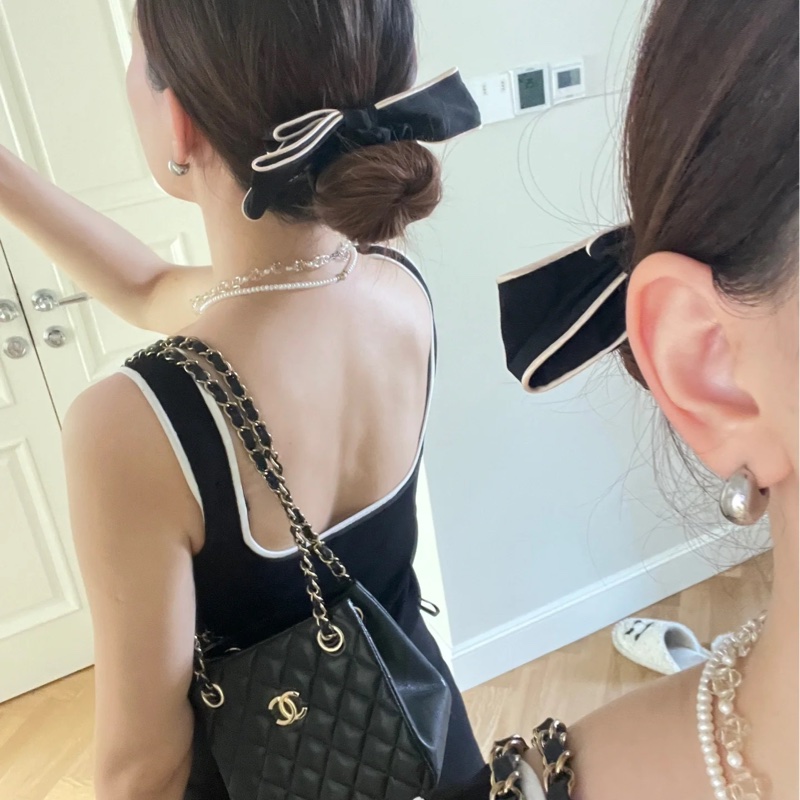 多種背法Chanel mini tote 黑金荔枝皮托特包-4