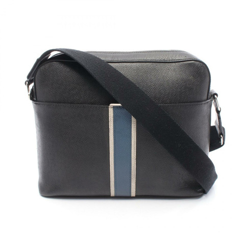 LOUIS VUITTON Anton Messenger PM 單肩包 M34411 Taiga 皮革黑色二手