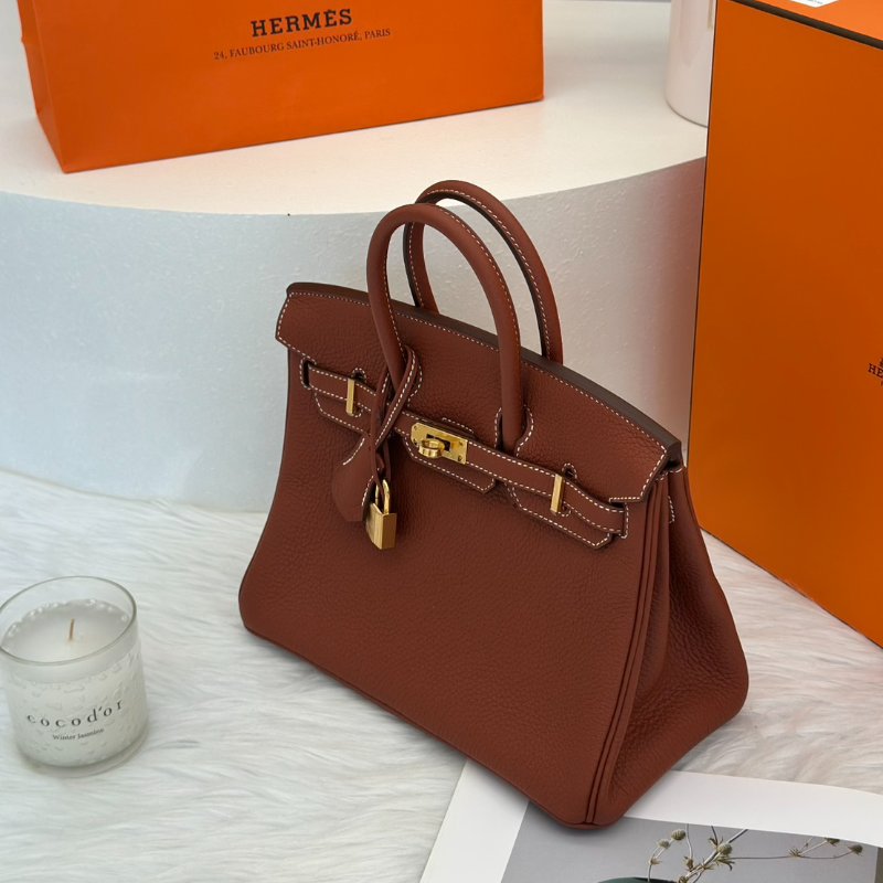 HERMES Birrkin 25 - 楓葉棕金 U-3