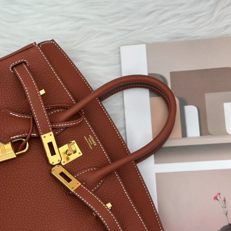 HERMES Birrkin 25 - 楓葉棕金 U-6