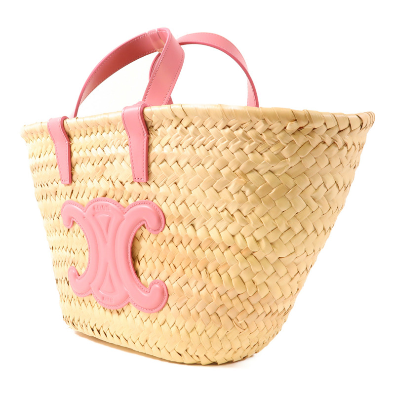 CELINE 酒椰/皮革Panier Bag手挽肩背兩用袋-2
