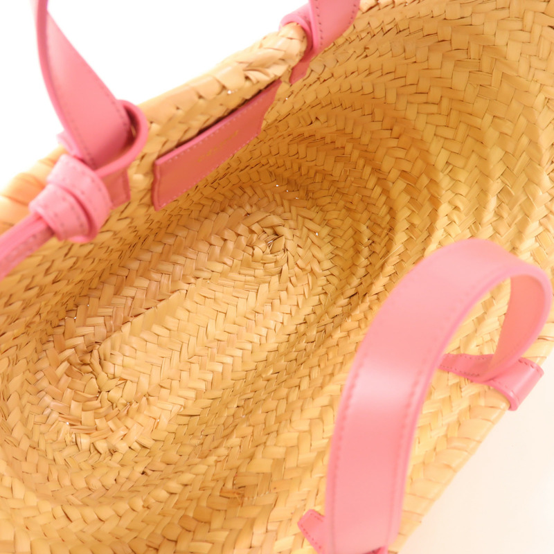 CELINE 酒椰/皮革Panier Bag手挽肩背兩用袋-4