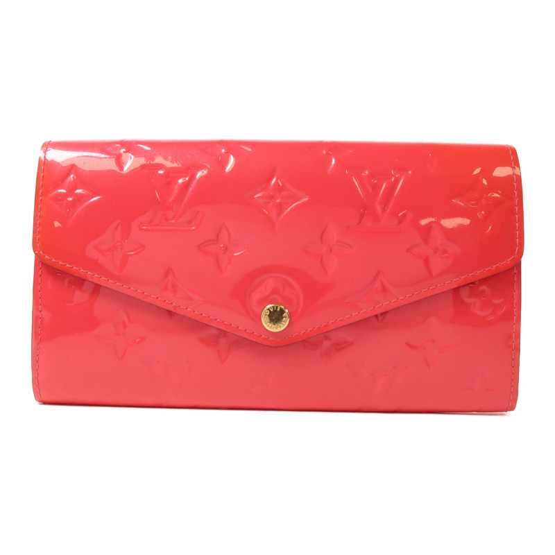 LOUIS VUITTON Monogram Vernis Portefeuille Sarah金扣長錢包-0