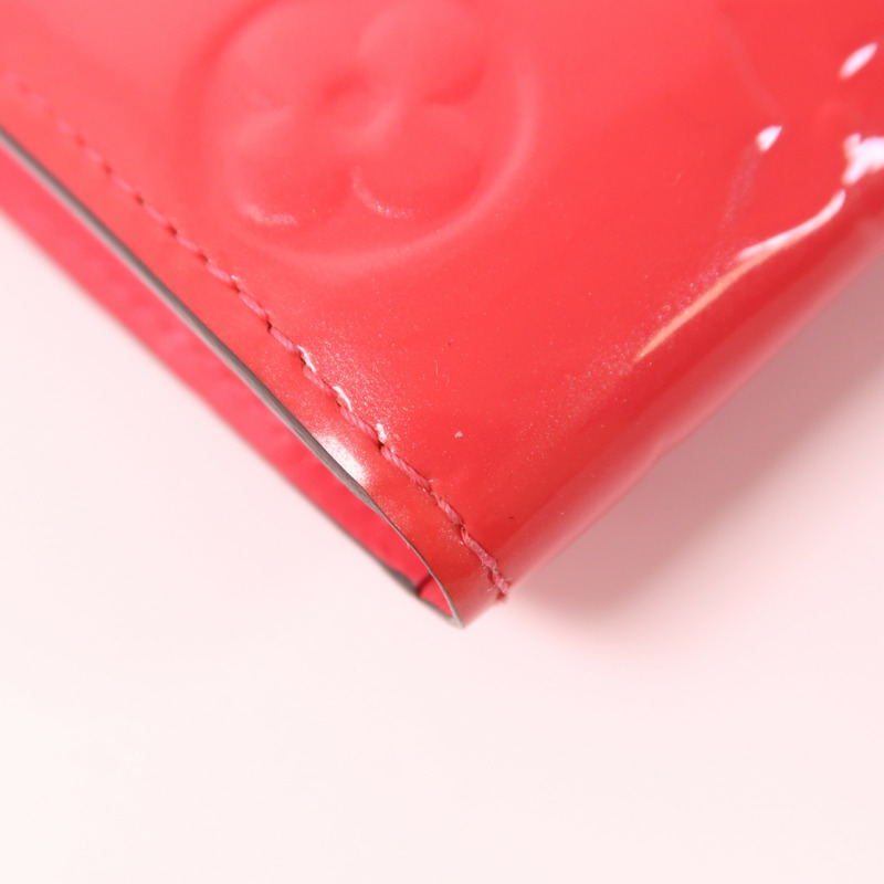LOUIS VUITTON Monogram Vernis Portefeuille Sarah金扣長錢包-10
