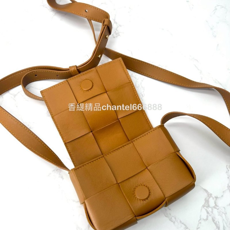 💗香緹國際精品💗 BV 焦糖色小羊皮 六格-6