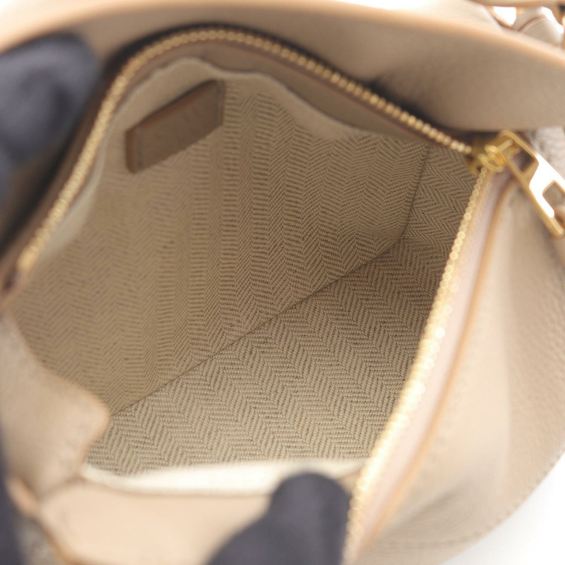LOEWE Puzzle Edge 迷你肩背包 A510P88X162150 皮革 米色 全新 女款-2