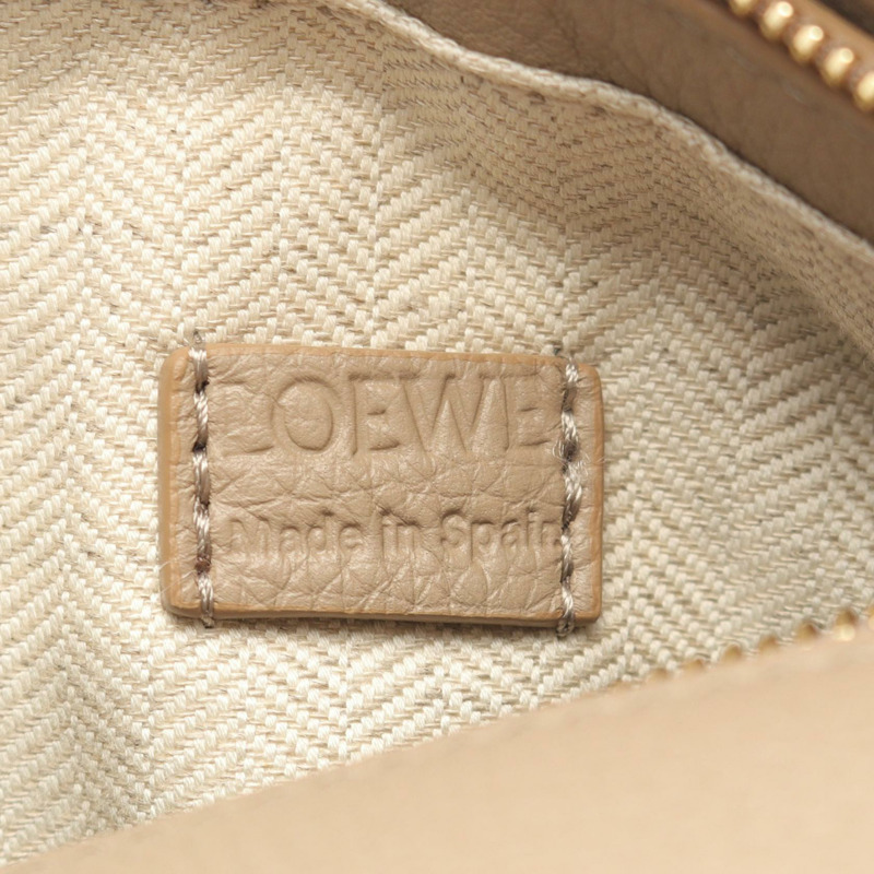 LOEWE Puzzle Edge 迷你肩背包 A510P88X162150 皮革 米色 全新 女款-3