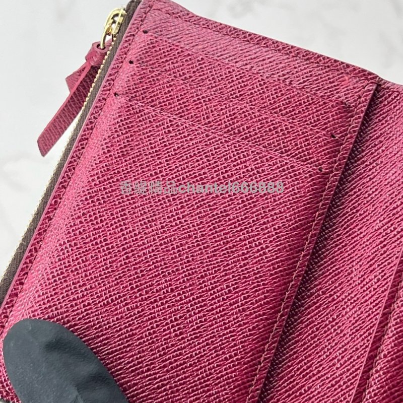 💗香緹國際精品💗 老花短夾 紅內裡-4
