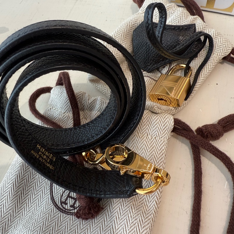 HERMES Kelly 32 黑金外縫-9