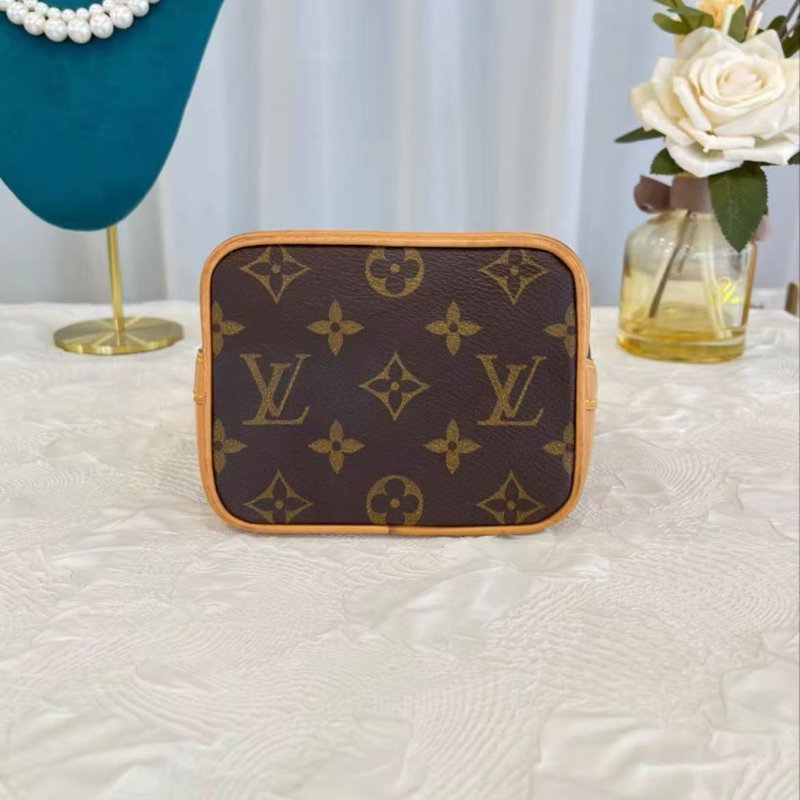 LV NANO NOÉ 老花抽繩小水桶 芯片款 16*10*13 98新配件塵袋-5