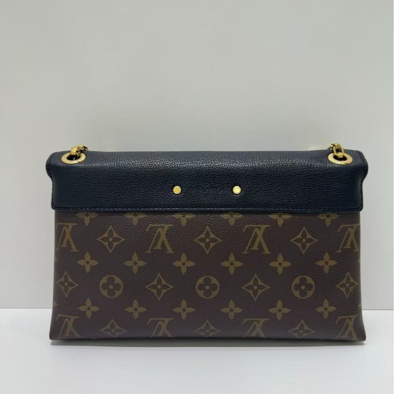 LV Pallas Chain 黑色拼老花信封包27*16*5 99新配件塵袋-3