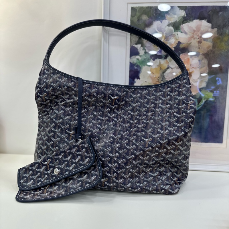 Goyard/戈雅狗牙藍色hobo 99近閒置-1