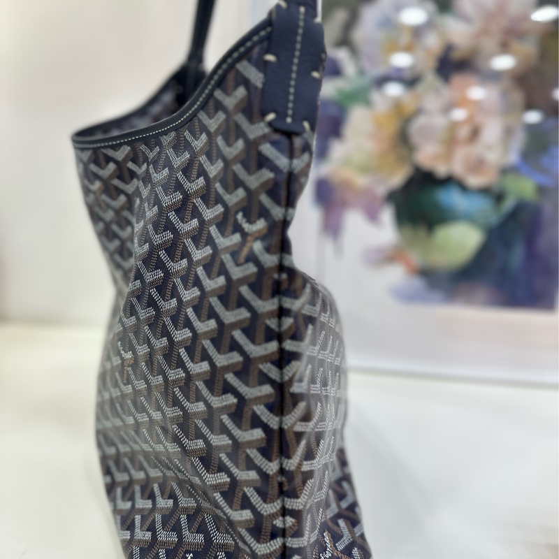 Goyard/戈雅狗牙藍色hobo 99近閒置-3