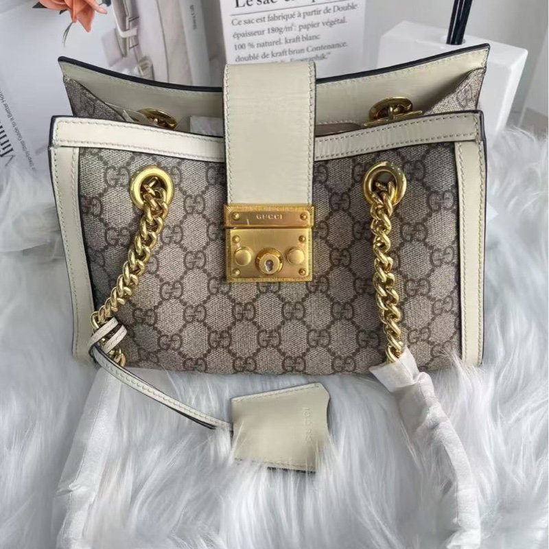 Gucci padlock系列 小號 托特斜背包 全新 配件塵袋盒子-4