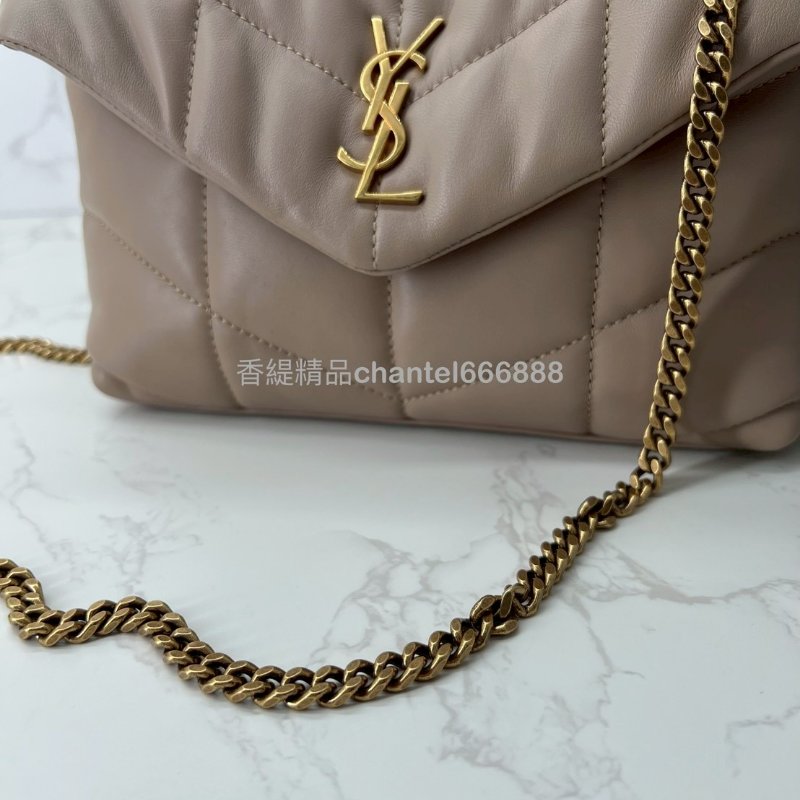 💗香緹國際精品💗 YSL PUFFER TOY mini 奶茶金-3