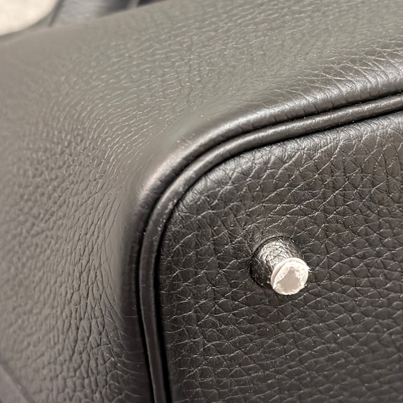 Hermes黑銀菜籃子B刻 Picotin Lock 22-6