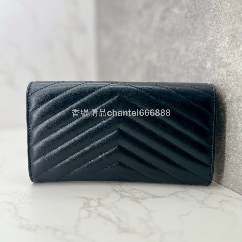 💗香緹國際精品💗 YSL 山形紋長夾-1