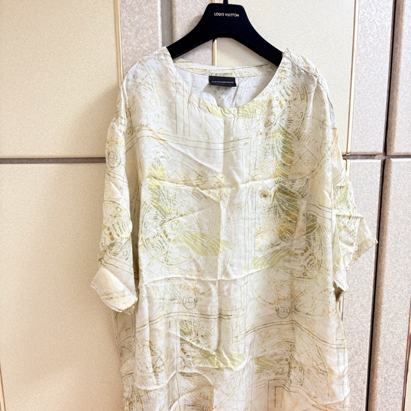 29）Emporio Armani 正品緞面長版上衣 XL號-9