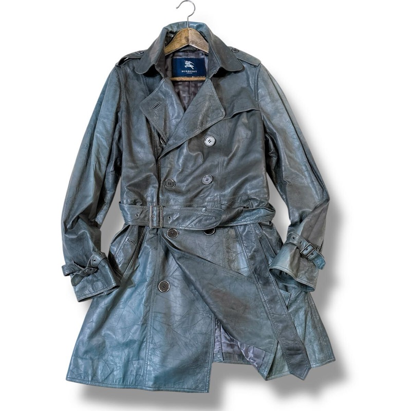 經典傳奇單品 BURBERRY LONDON 全羊皮真皮風衣 46 M碼-10