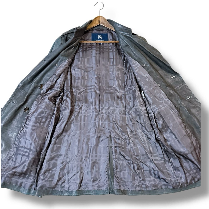 經典傳奇單品 BURBERRY LONDON 全羊皮真皮風衣 46 M碼-19